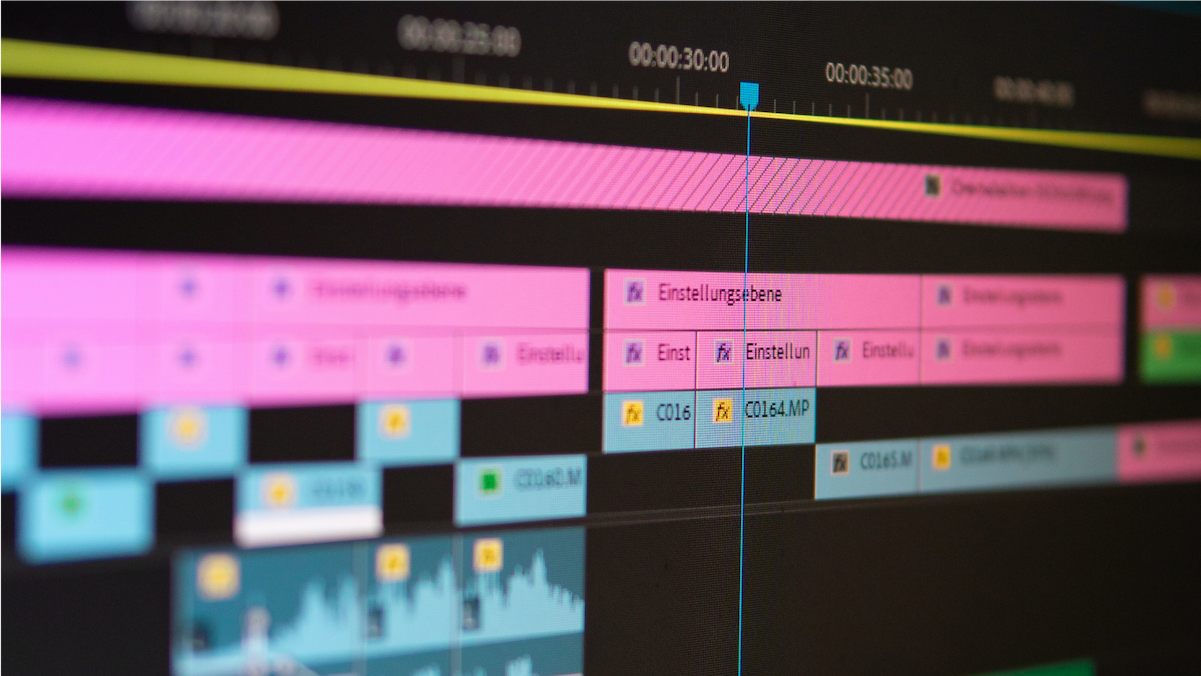 A screenshot showing an editing software.